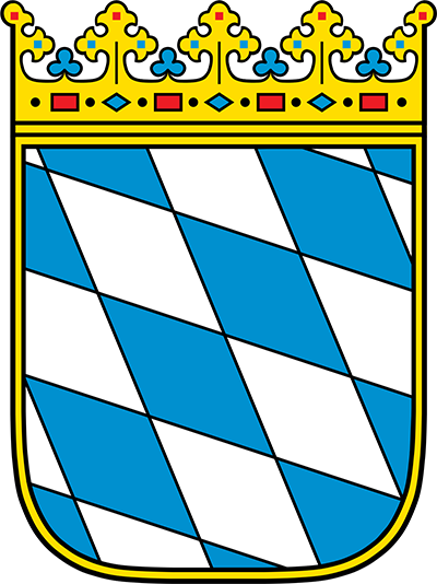 Wappen des Bundeslandes Bayern