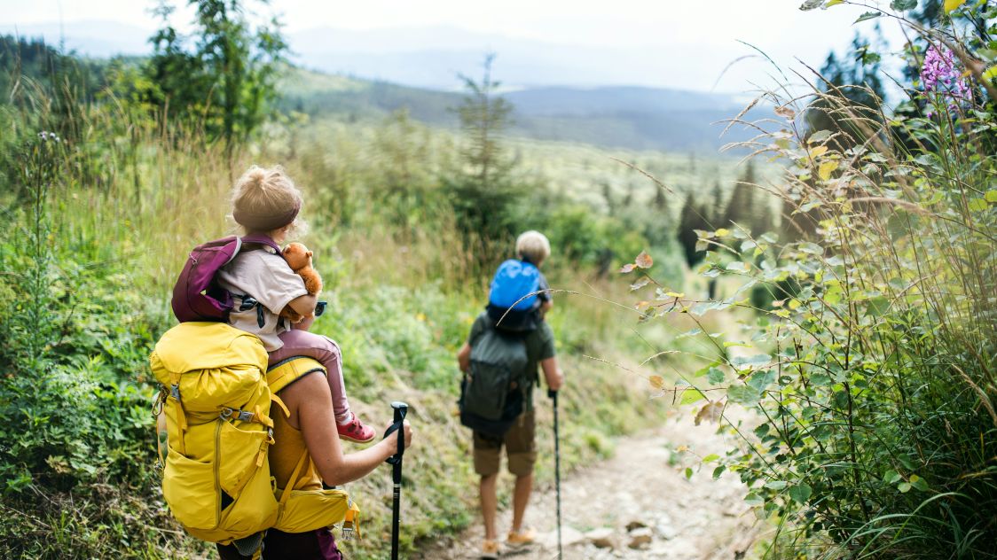 People walking in nature
