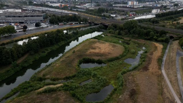 Lippeaue mit den anliegenden Abgrabungen