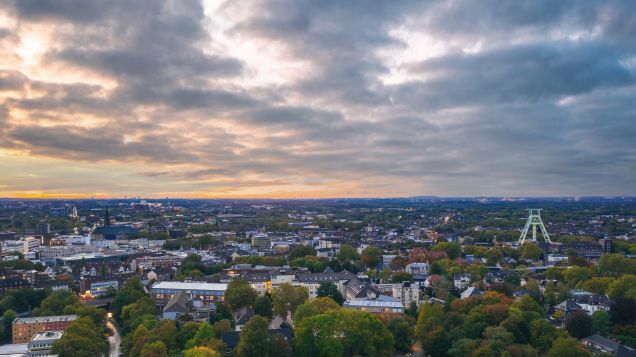 Bochum, Stadt im Westen Deutschlands - Starkregen- und hitzegefährdet