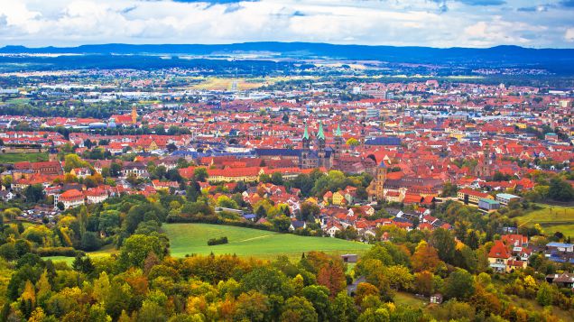 Blick über Bamberg.