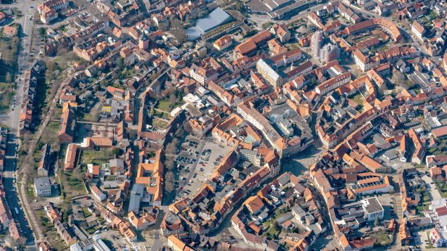 Stadt Helmstedt Luftbild der Stadt Helmstedt