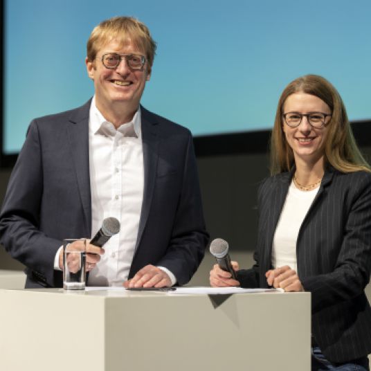 Jens Hesse und Beatrice John (Zentrum KlimaAnpassung)