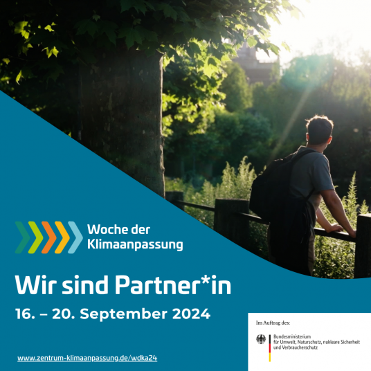 Wir sind Partner*in der Woche der Klimaanpassung