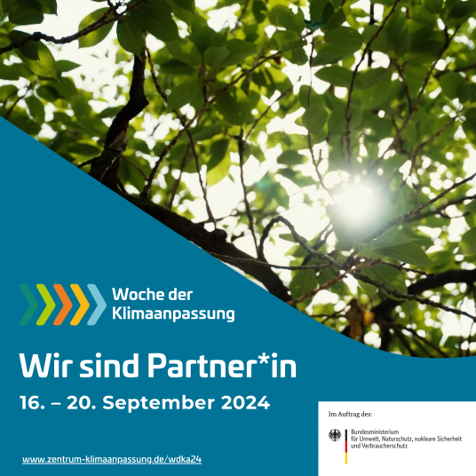 Wir sind Partner*in der Woche der Klimasanpassung