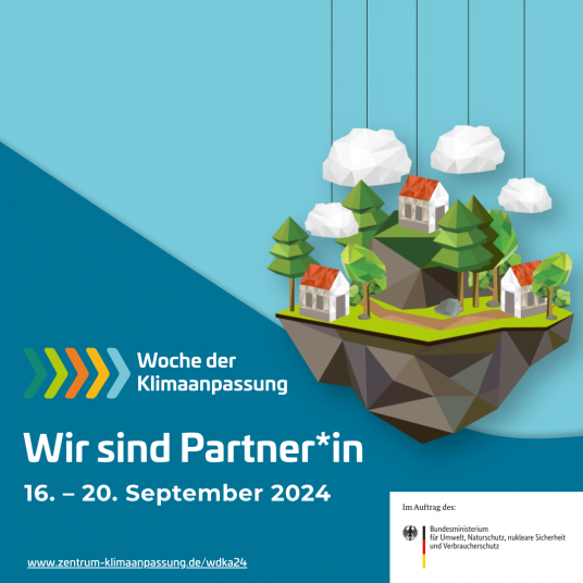 Wir sind Partner*in der Woche der Klimaanpassung