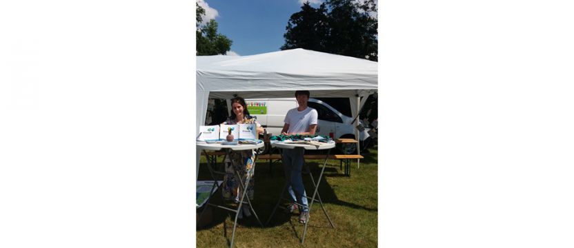	Infostand zum Projekt "Klimafit Oststeinbek - Aktiv bei Starkregen" (Gemeinde Oststeinbek