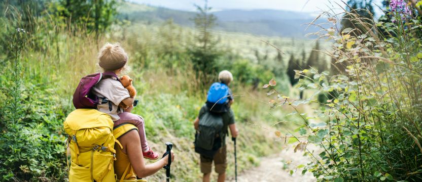 People walking in nature