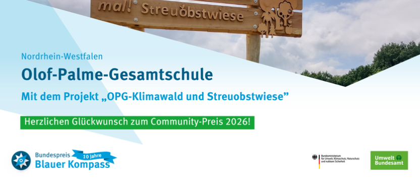 Blauer Kompass Community Preis