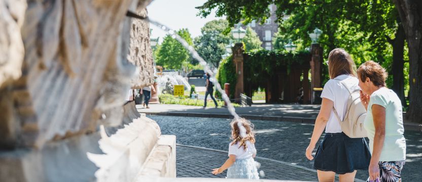 Trinkbrunnen in der Stadt