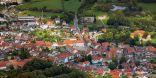 Bild auf die Stadt Stavenhagen aus der Vogelperspektive