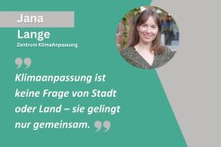 Zitat Jana Lange zu Klimaanpassung im ländlichen Raum