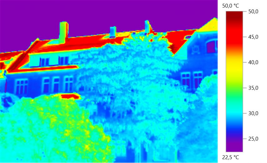 Thermografieaufnahme an einem normalen Hitzetag (Bild: Toralf Keilholz/Stadt Erfurt) Thermografieaufnahme an einem normalen Hitzetag (Bild: Toralf Keilholz/Stadt Erfurt)