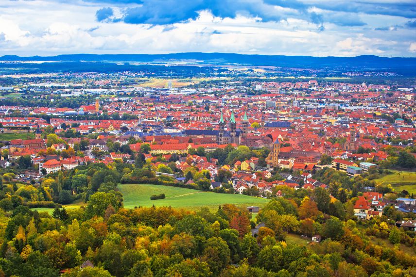 Blick über Bamberg.