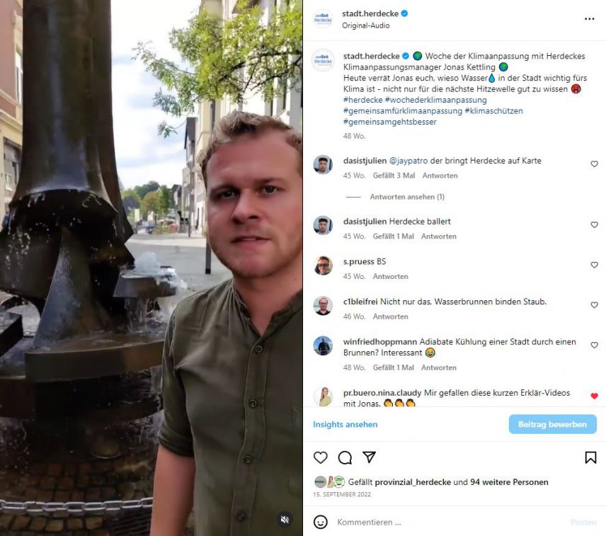 Stadt Herdecke, moderne Klimakommunikation