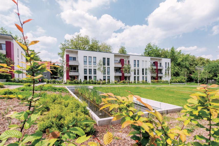 Foto: Zukunftsinitiative Klima.Werk / EGLV VIVAWEST Johanniskirchgärten, Essen