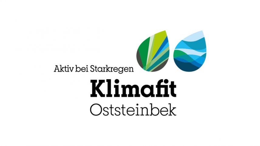 Projektlogo AKTIV bei Starkregen. Bild: Gemeinde Oststeinbek.