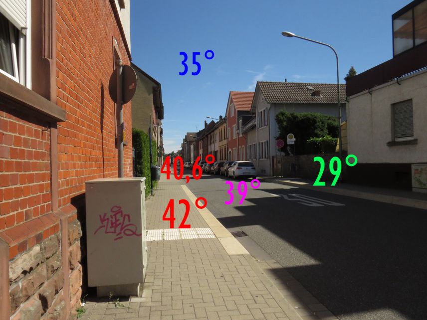 Temperaturermittlung Spessarthaltestelle (Stadt Hanau)
