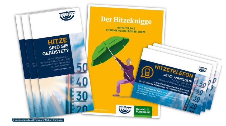 Informationsmaterial zum Thema Hitze- und UV-Schutz