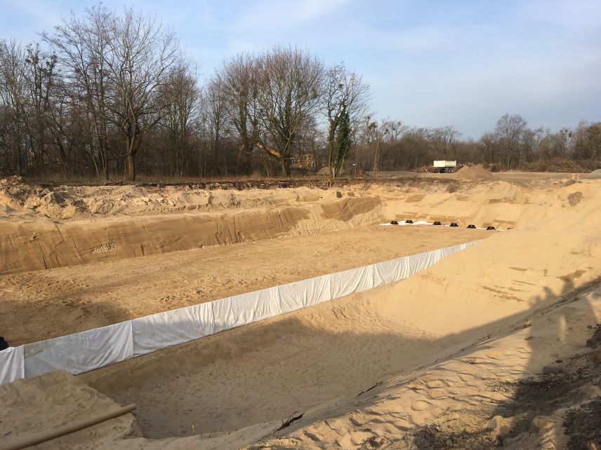 Rigolenkörker nach dem Einbau, Quelle: Landeshauptstadt Dresden, Amt für Stadtgrün und Abfallwirtschaft