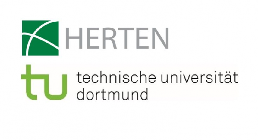 Logos der Stadt Herten und der TU Dortmund.